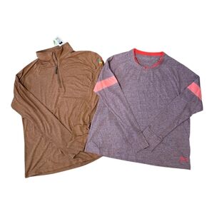 Brown Quarter-Zip Pullover, Light Weight and Under Armour Longsleeve